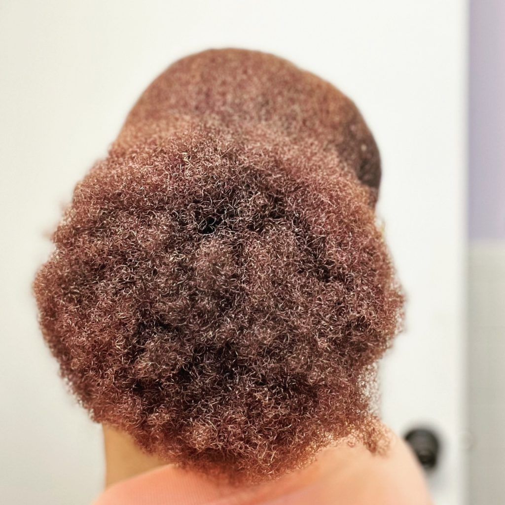 Low Puff Natural Hairstyle.